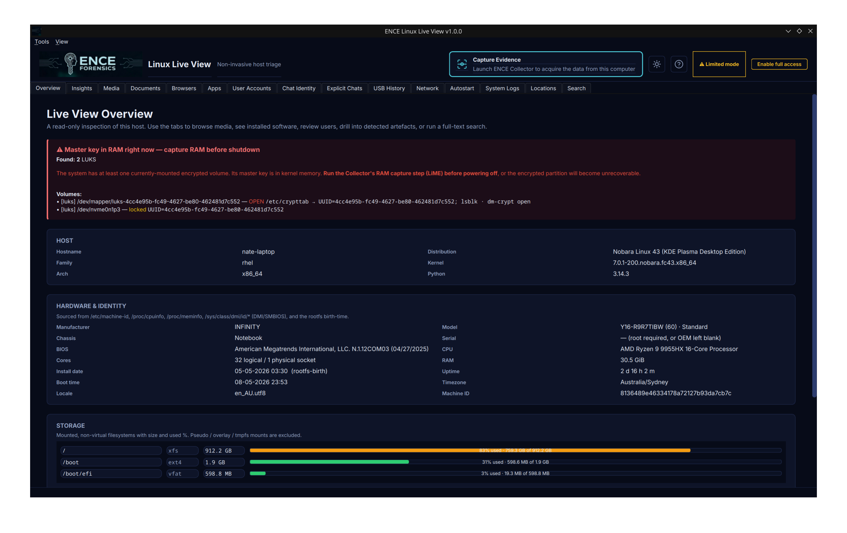 ENCE Live View - System Overview