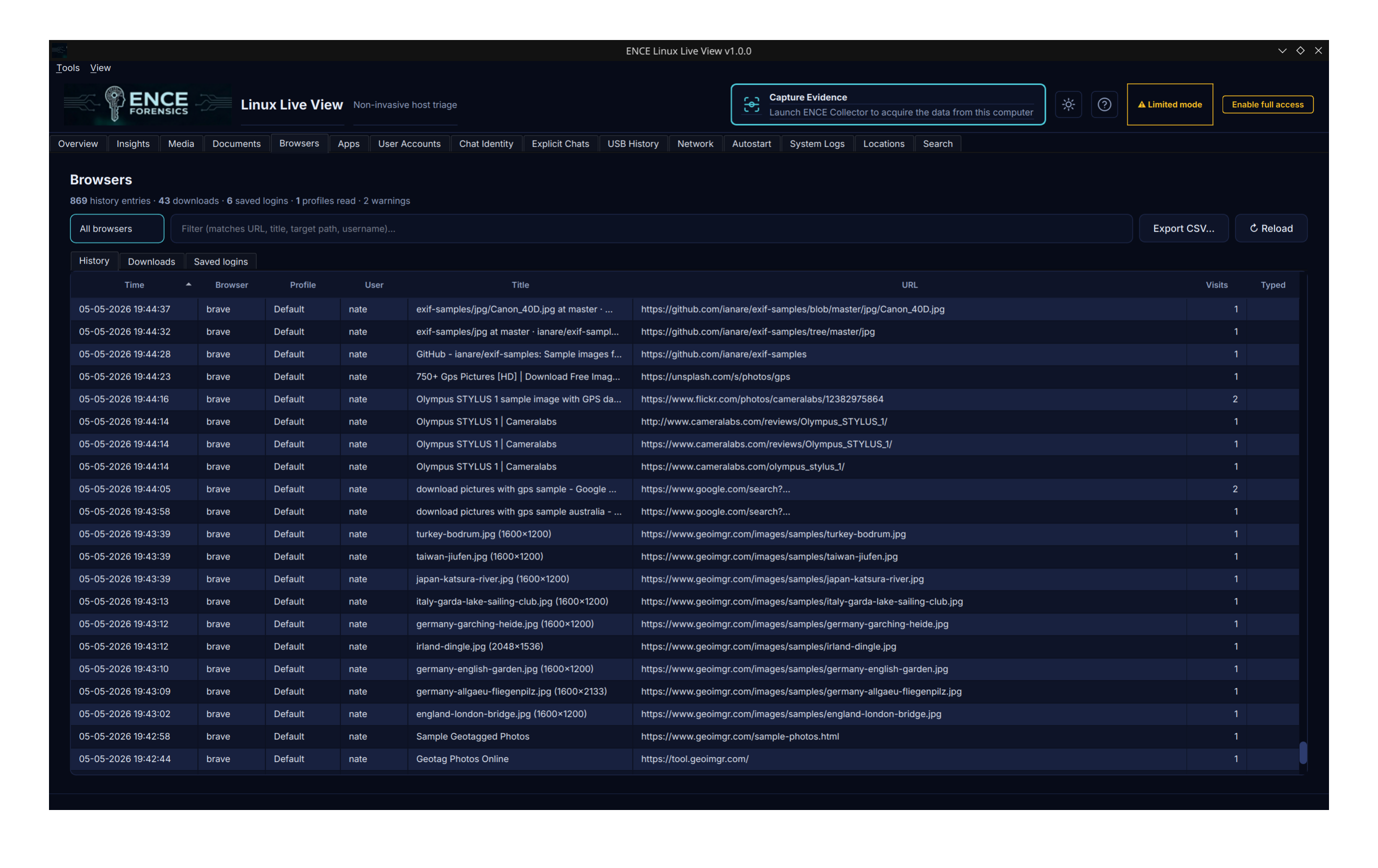 ENCE Live View - Encryption Detection